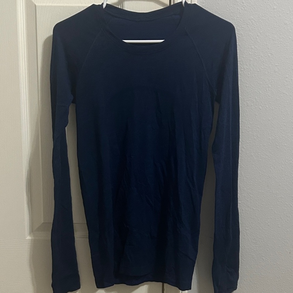 Navy Long Sleeve Lulu Shirt